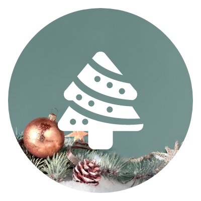 Julig bakgrund med en gvit gran