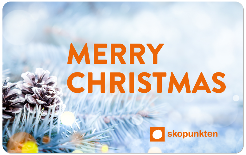 Skopunkten presentkort Merry Christmas