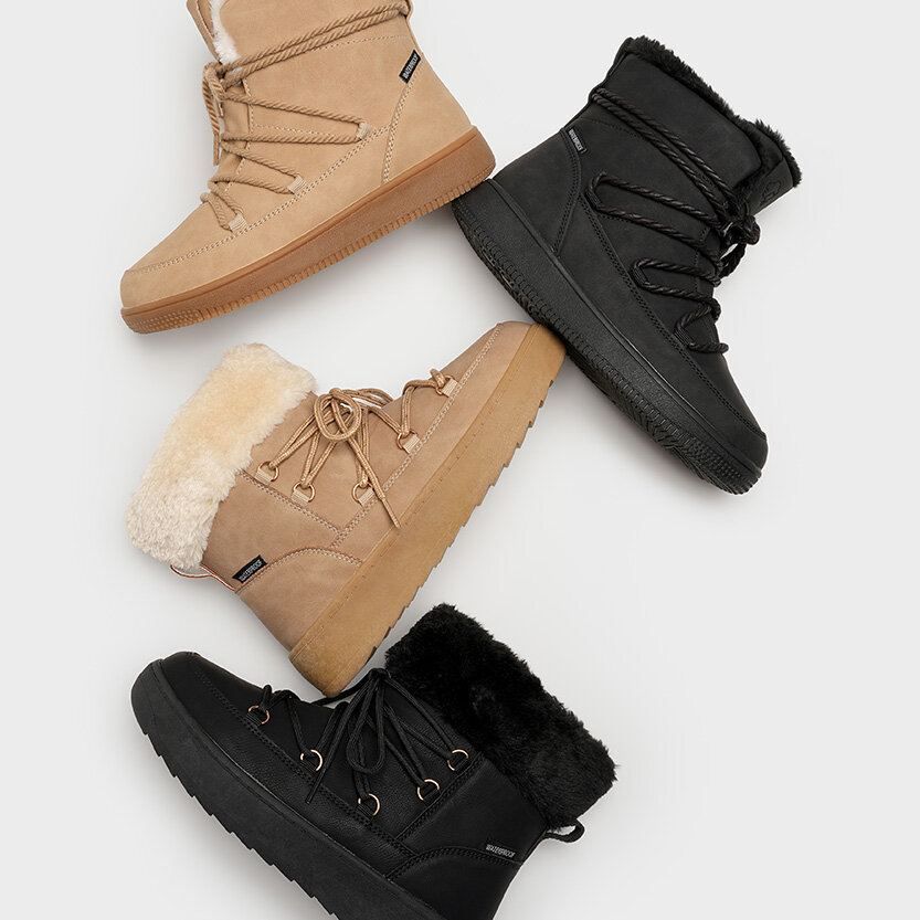 Vintervarma skor i olika färger till barn