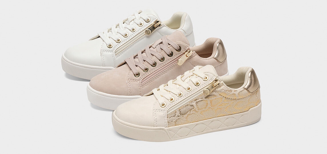 Sneakernyheter för dam i olika färger