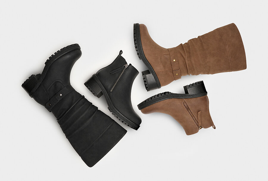 Boots och stövlar i brunt och svart