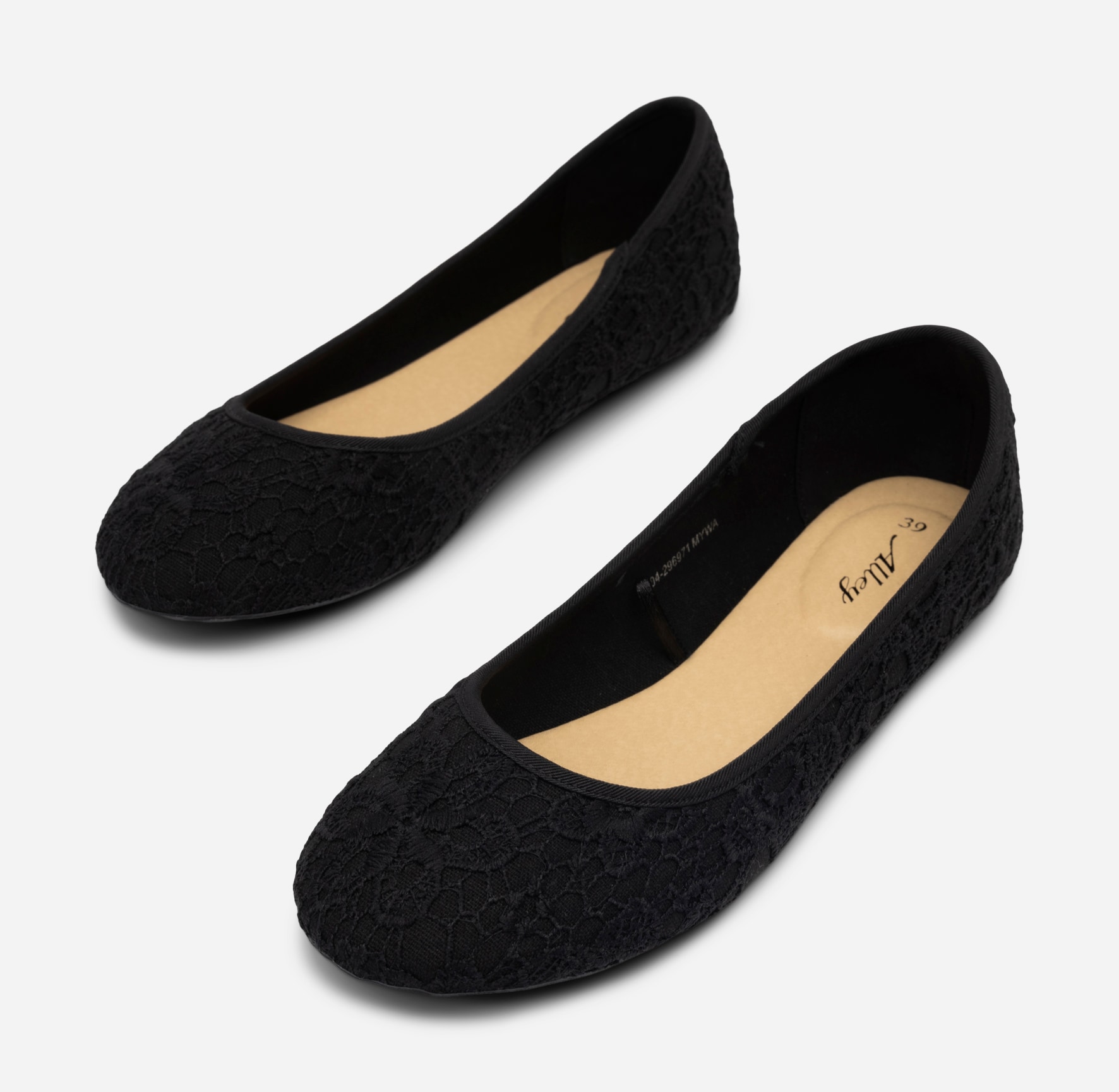 ALLEY, Ballerinaskor Svarta