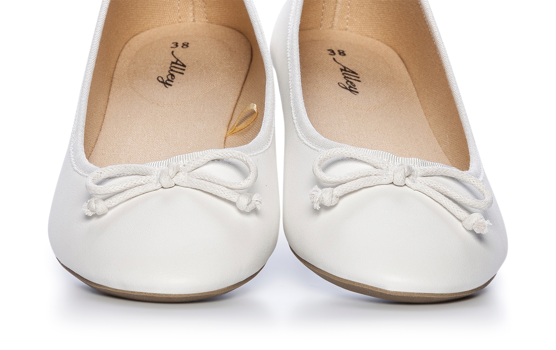 ALLEY, Ballerinaskor Vita