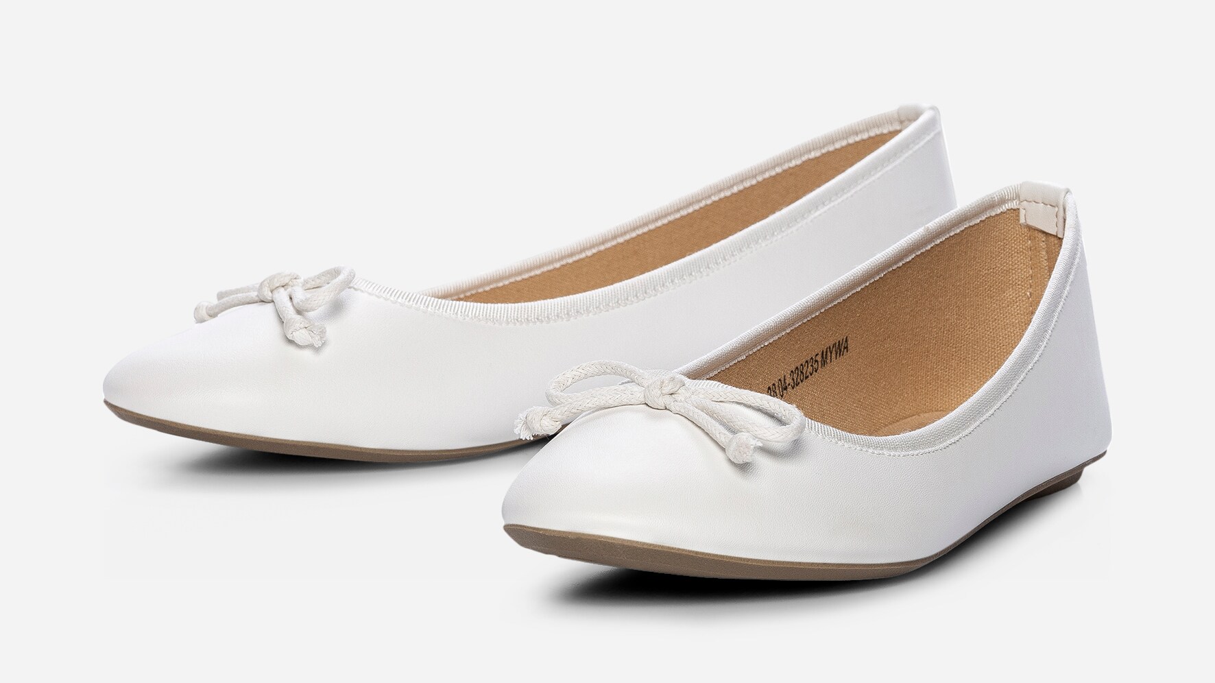 ALLEY, Ballerinaskor Vita