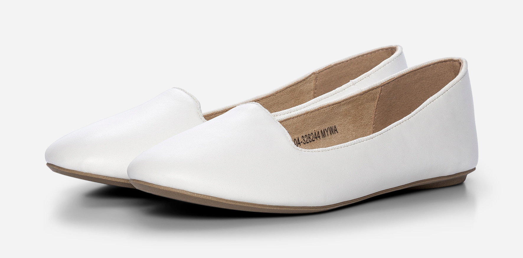 ALLEY, Ballerinaskor Vita