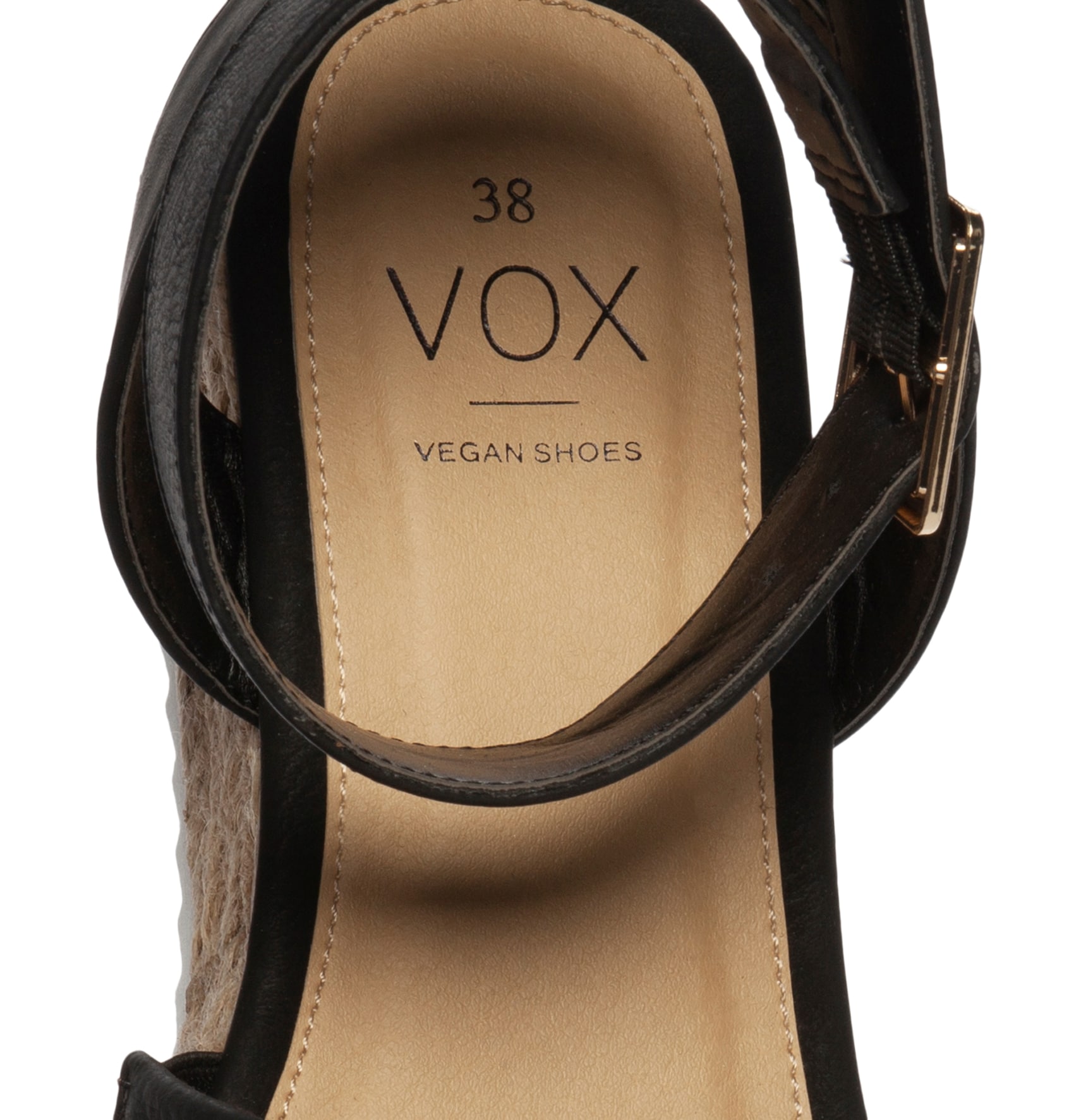 VOX, Sandaletter med platåsula Svarta