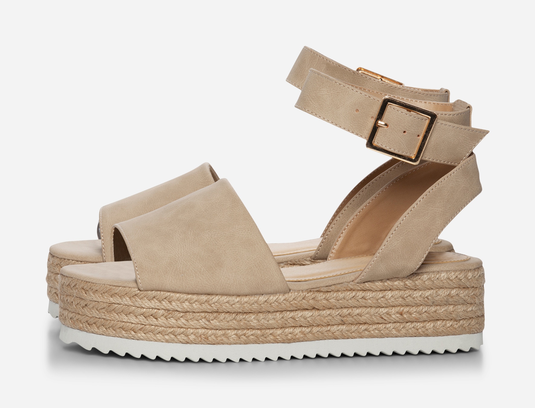 VOX, Sandaletter med platåsula Beigea