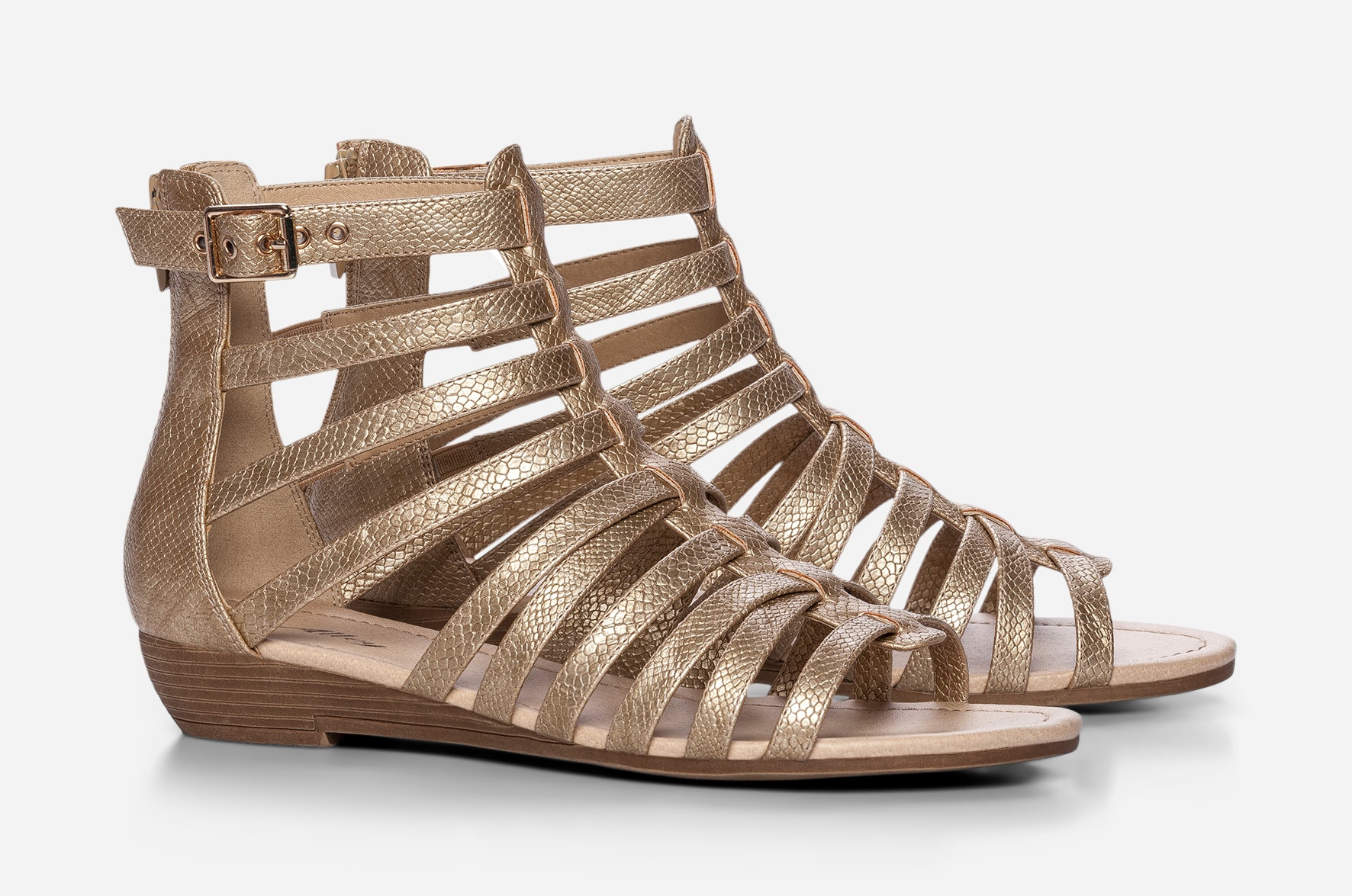 ALLEY, Sandaler Metallfärgade