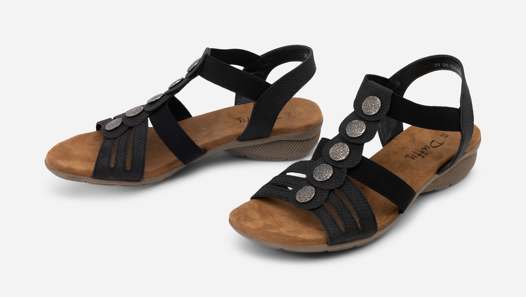 DUFFY, Sandaler Svarta