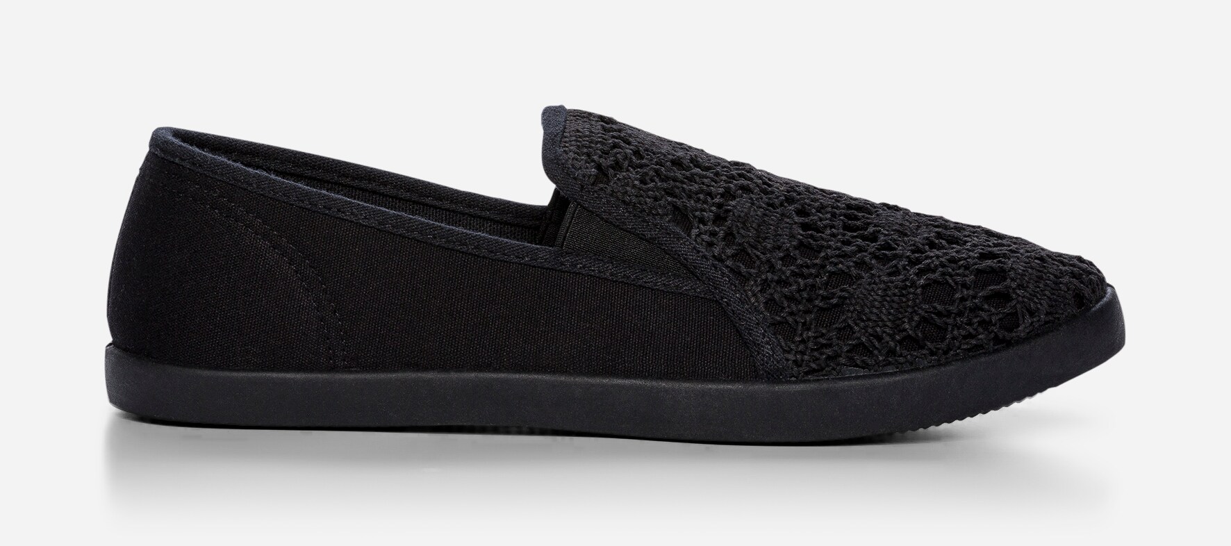 ALLEY, Tygskor Svarta