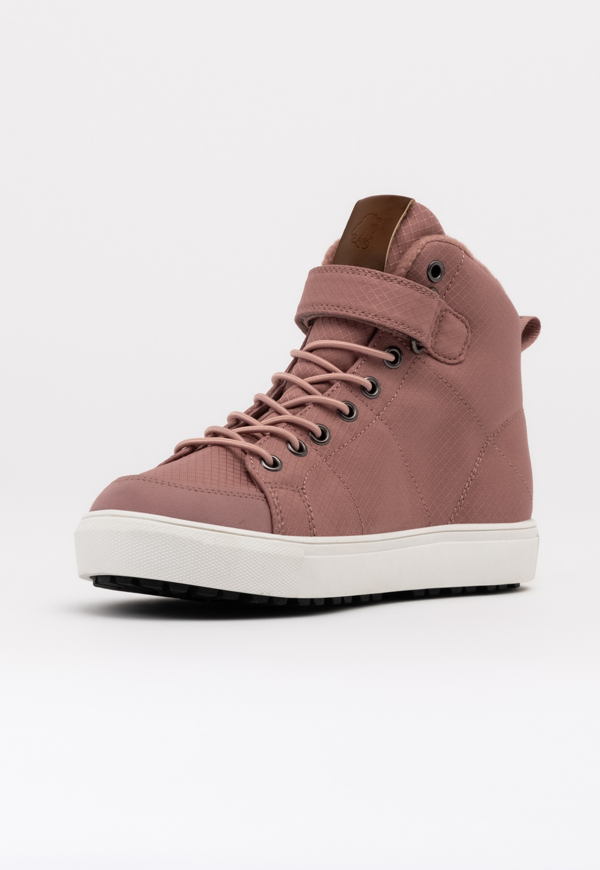 LEJON, Fleecefodrade höga sneakers waterproof Rosa