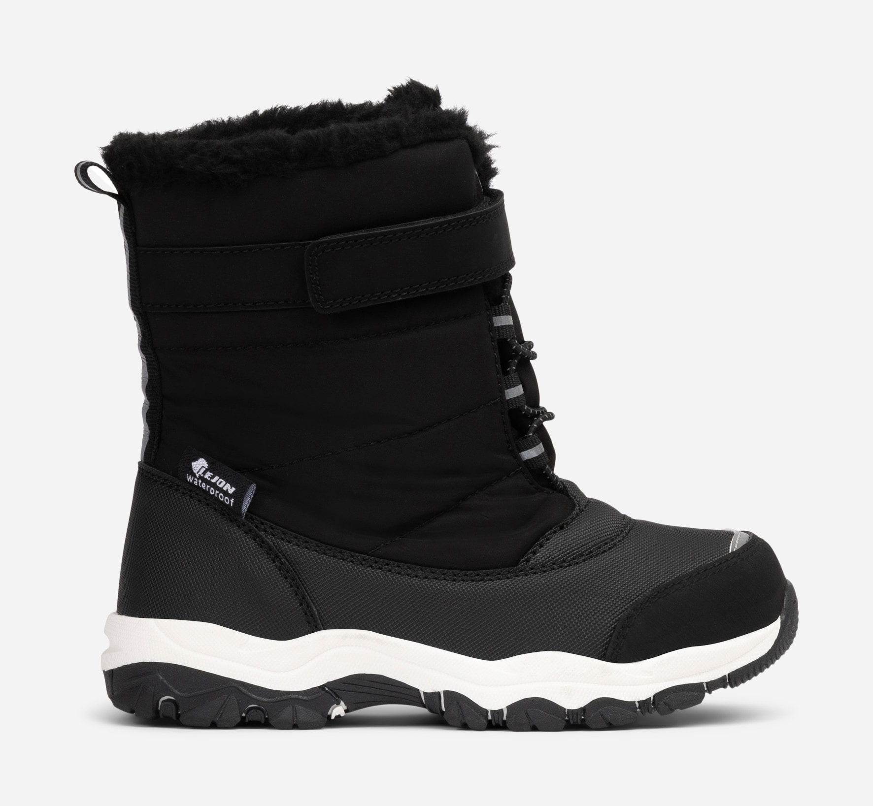 LEJON, Varmfodrade kängor waterproof Svarta