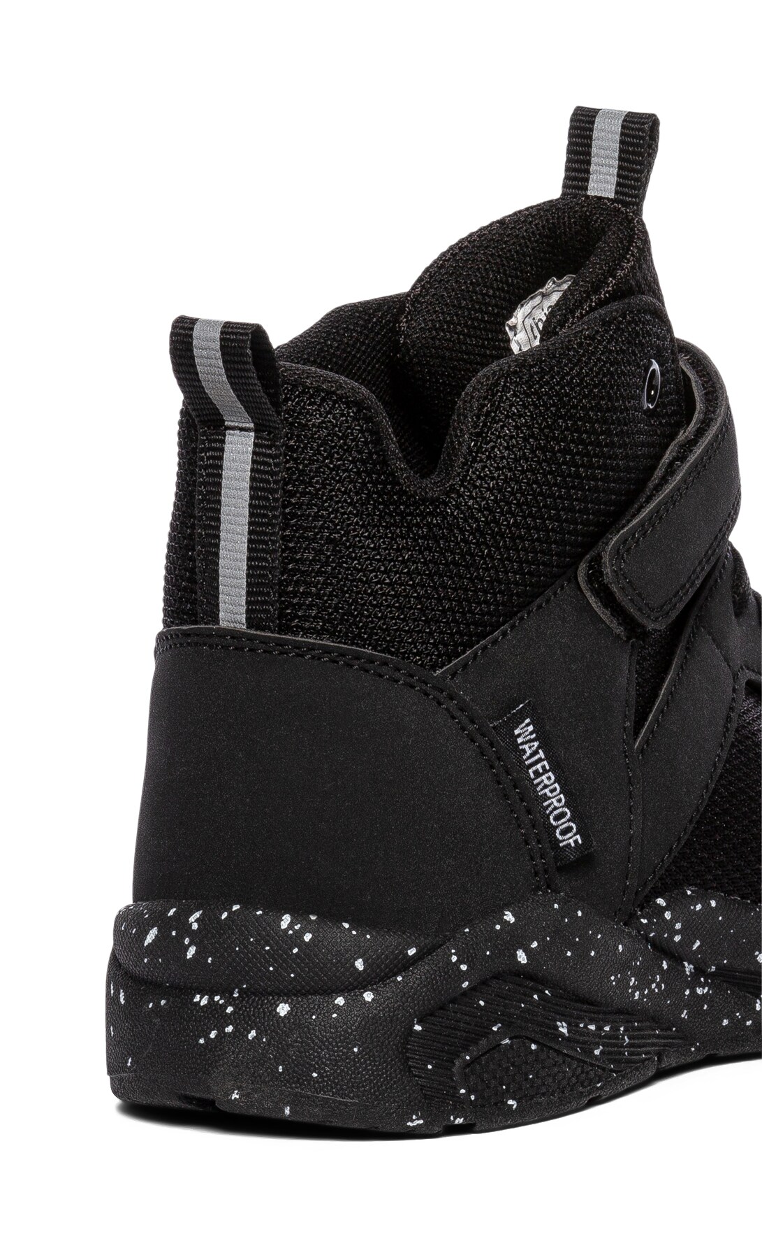 LEJON-TEX, Fleecefodrade höga sneakers waterproof Svarta