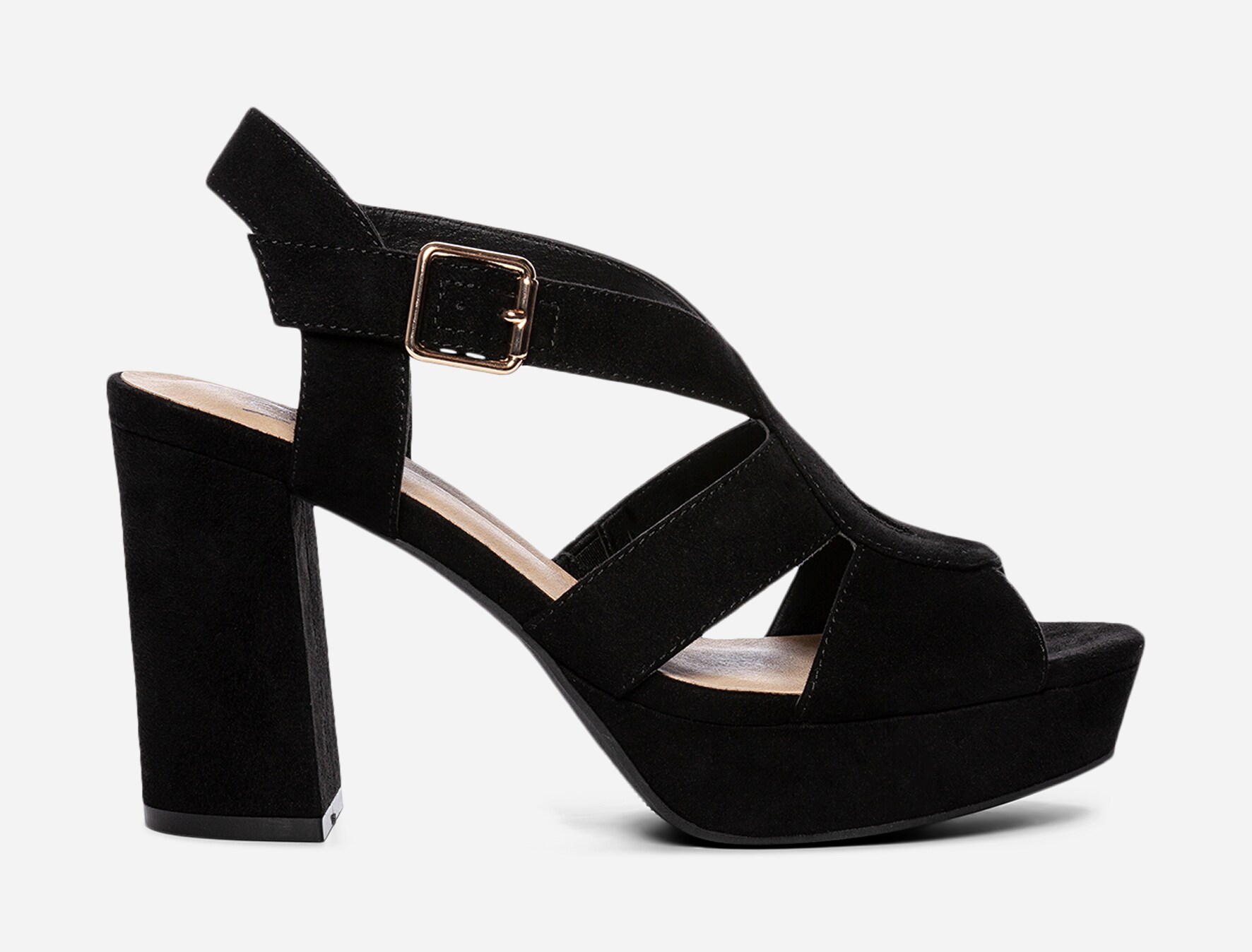 VOX, Sandaletter med platåsula Svarta