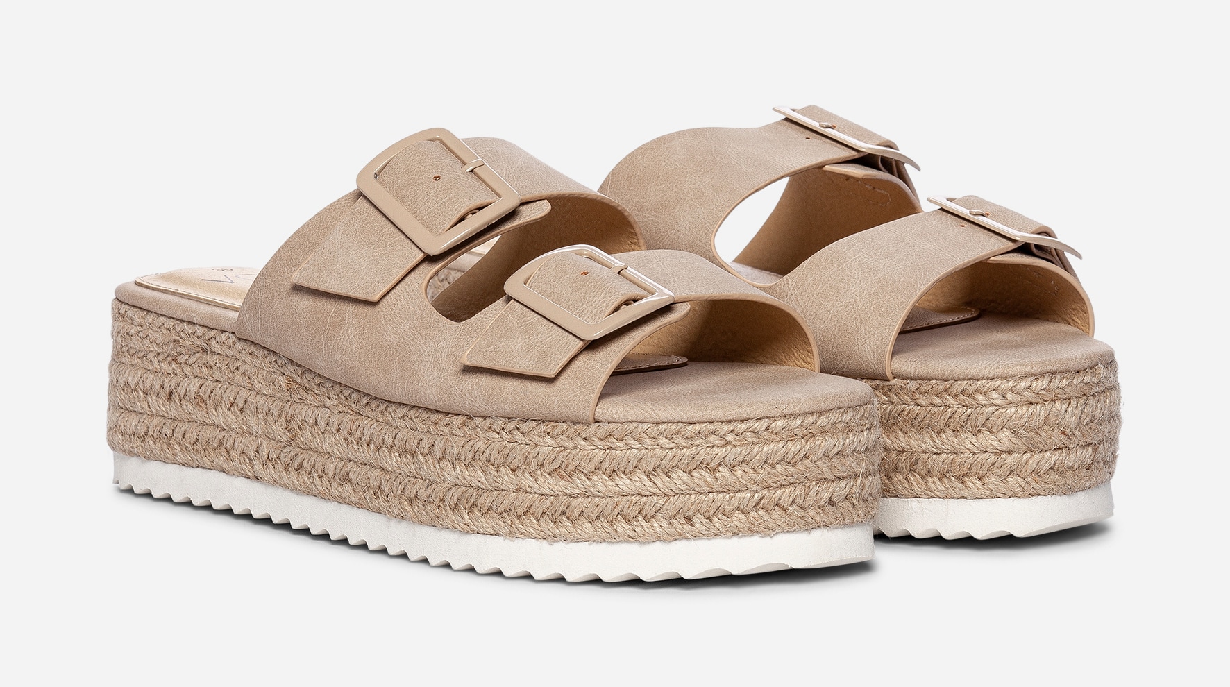 VOX, Sandaler med platåsula Beigea