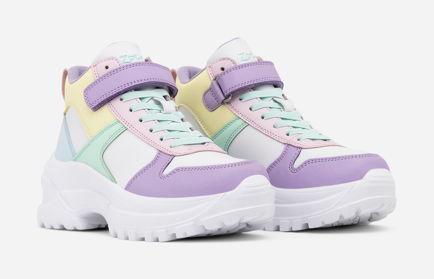 ZOEY, Höga sneakers Rosa