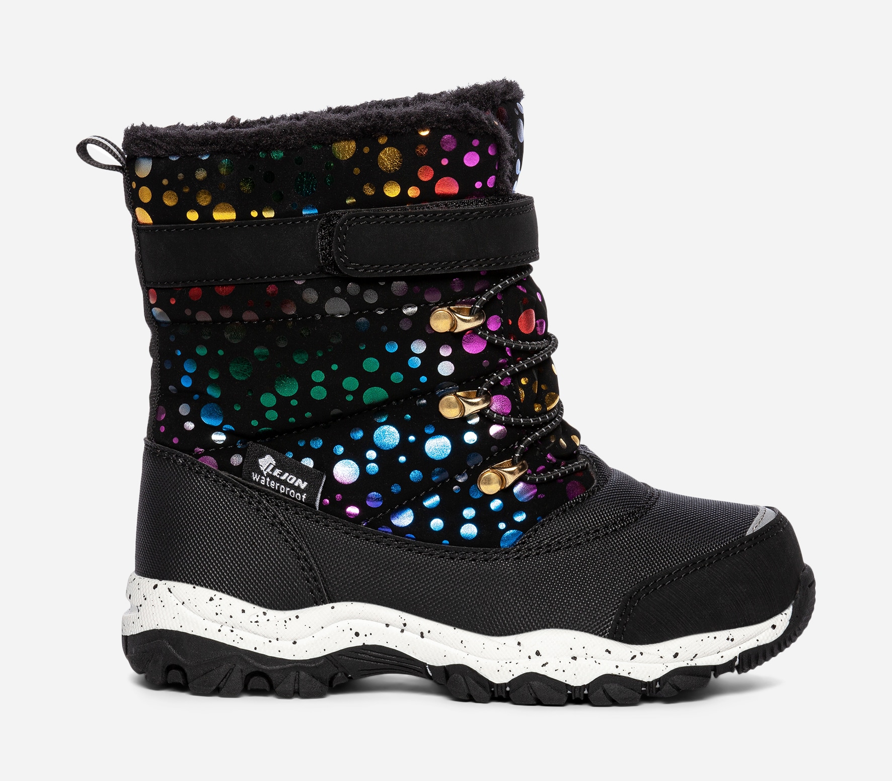 LEJON, Varmfodrade kängor waterproof Svarta