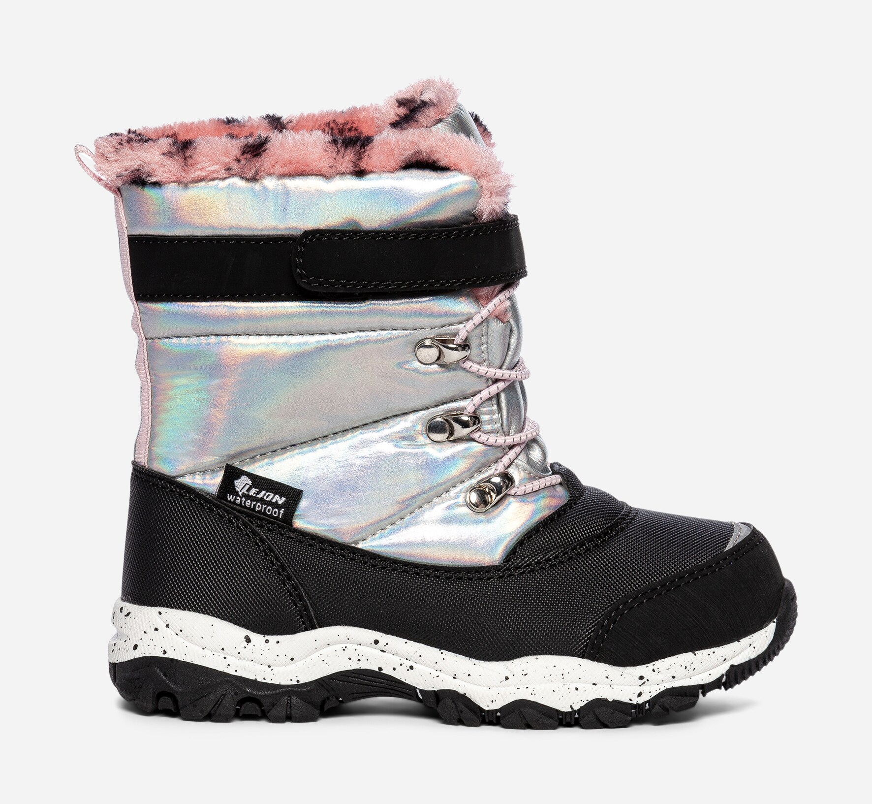 LEJON, Varmfodrade kängor waterproof Metallfärgade