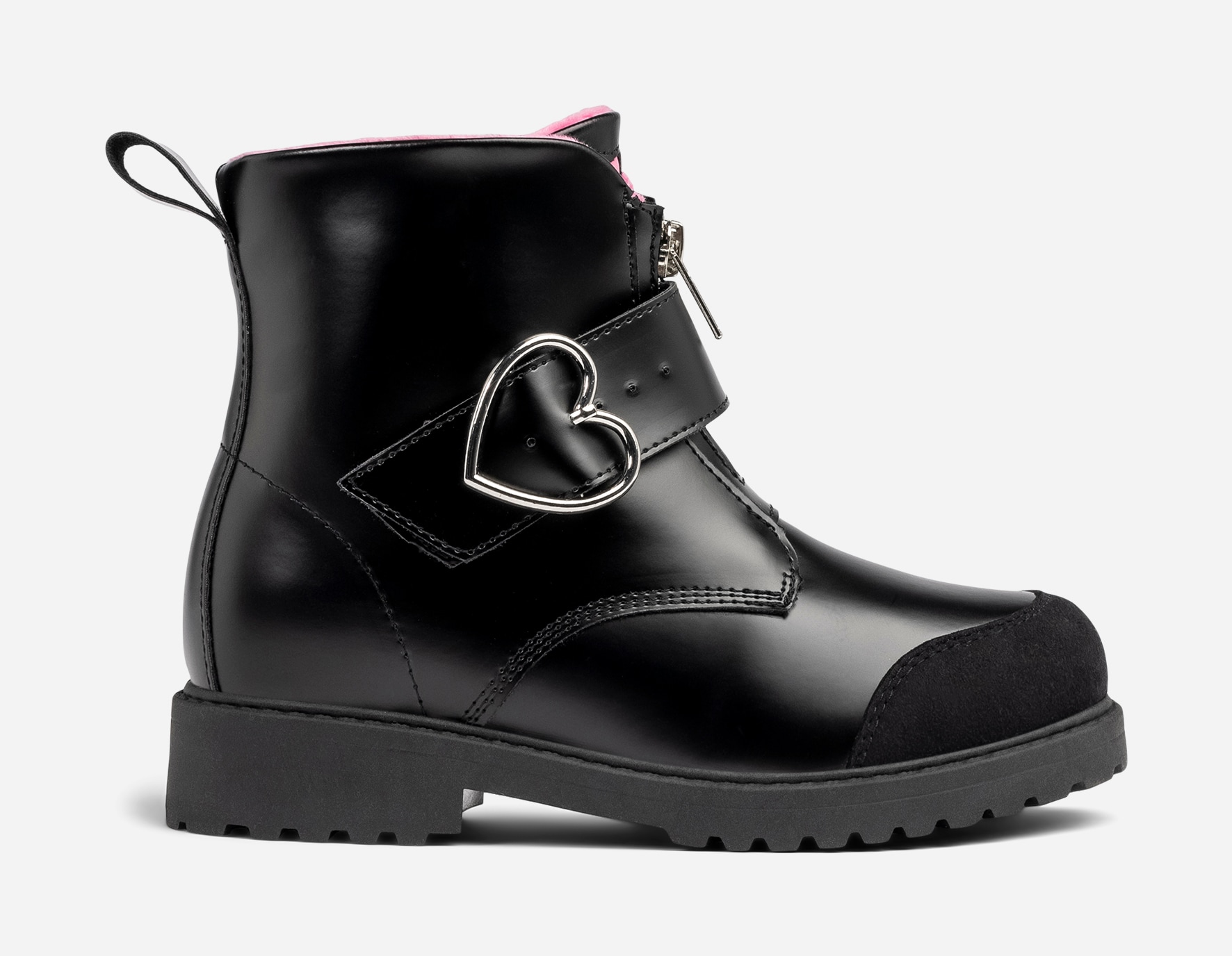 ZOEY, Fleecefodrade boots Svarta