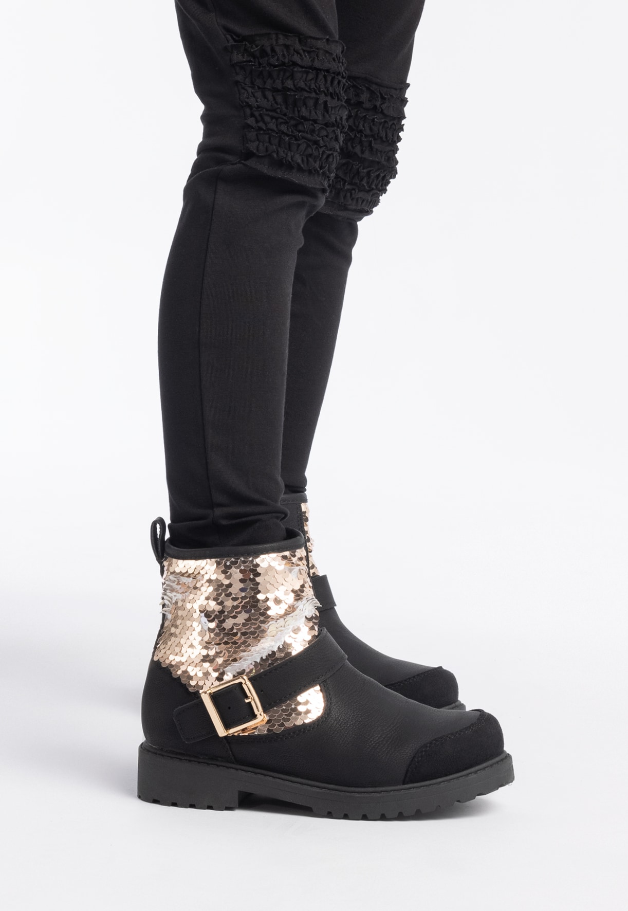 ZOEY, Boots med dragkedja Svarta