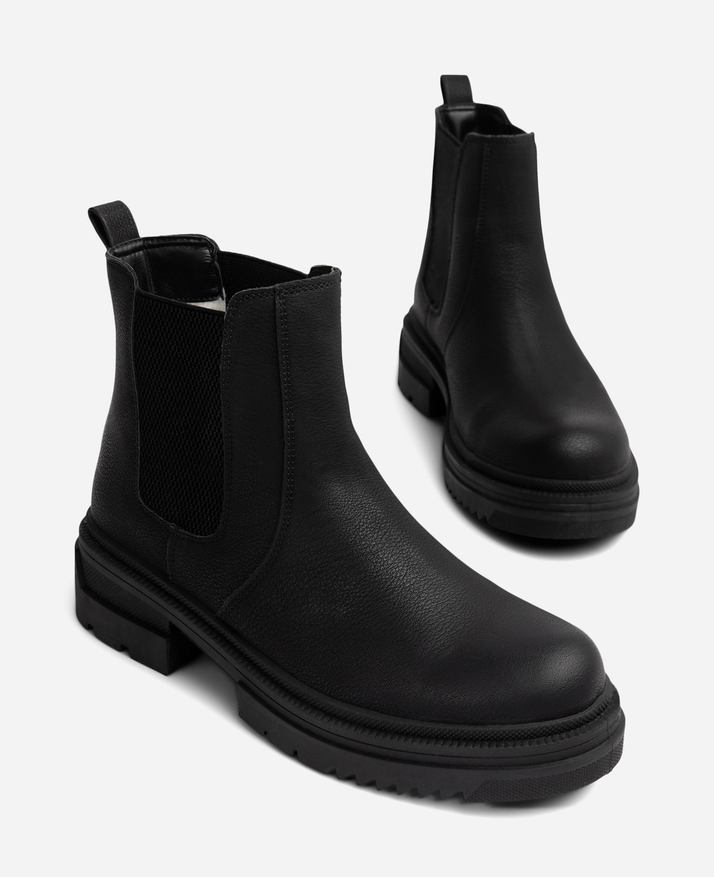 ALLEY, Varmfodrade chelseaboots Svarta