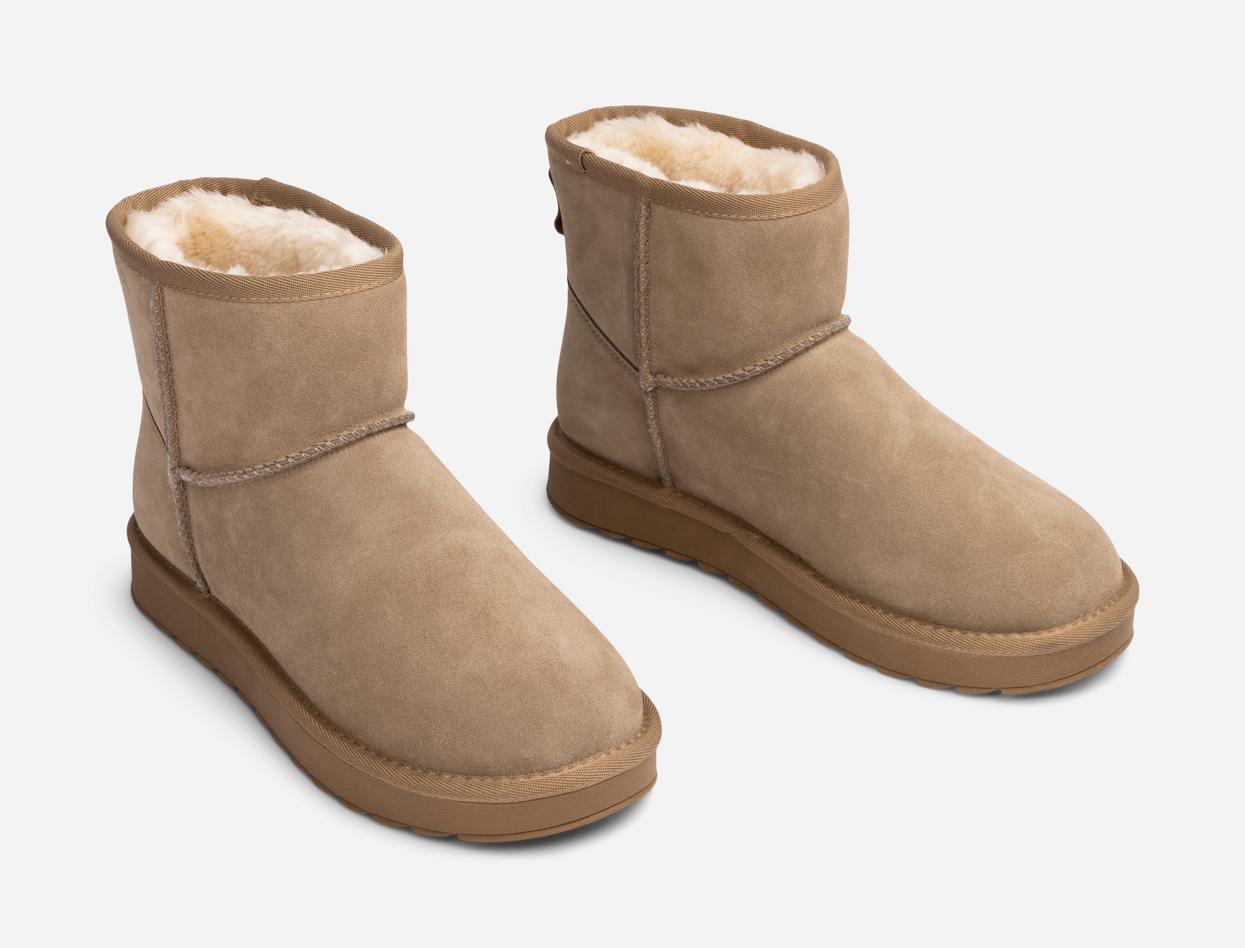 CLOU, Varmfodrade boots Beigea