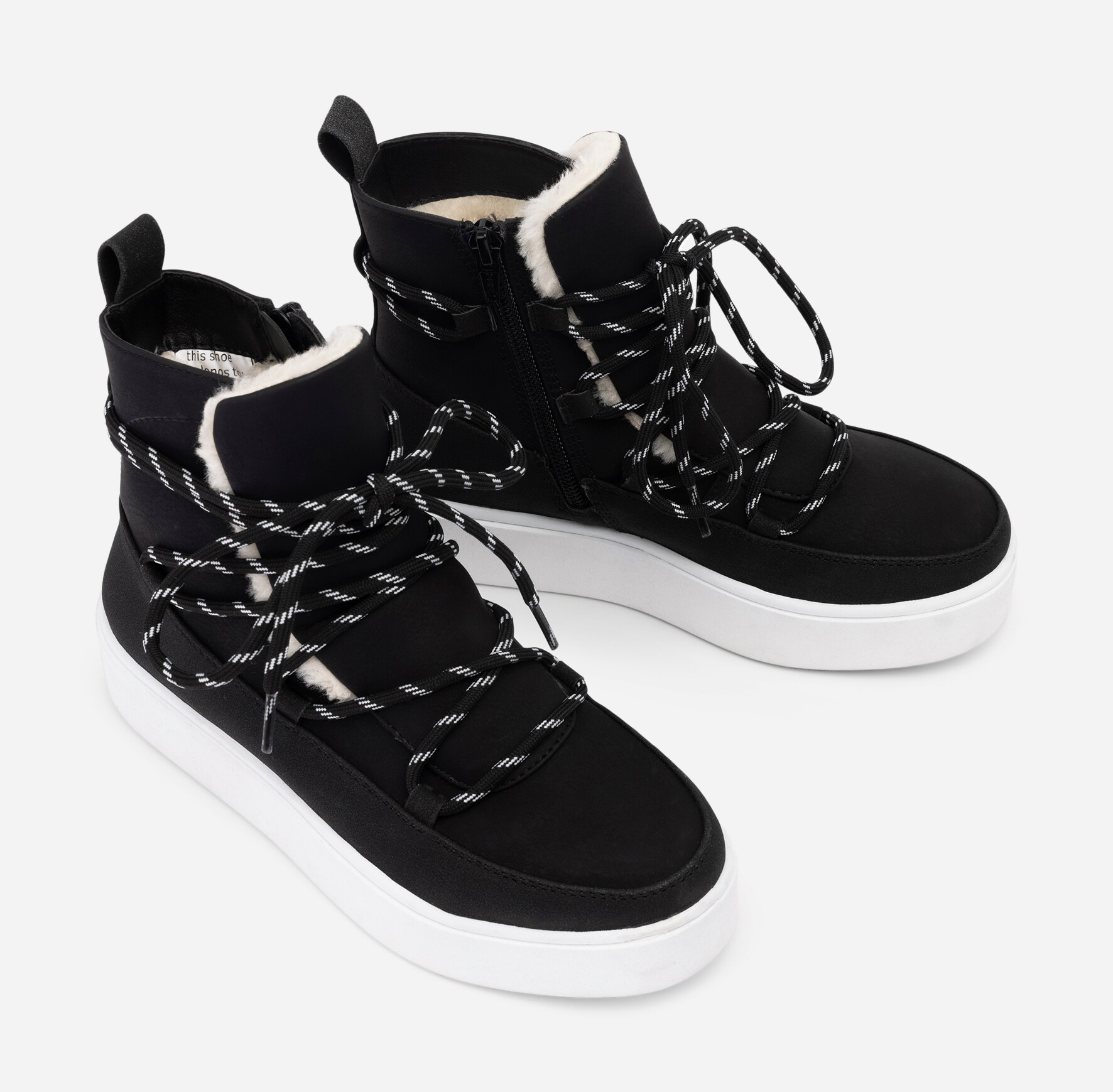 ZOEY, Varmfodrade kängor Svarta