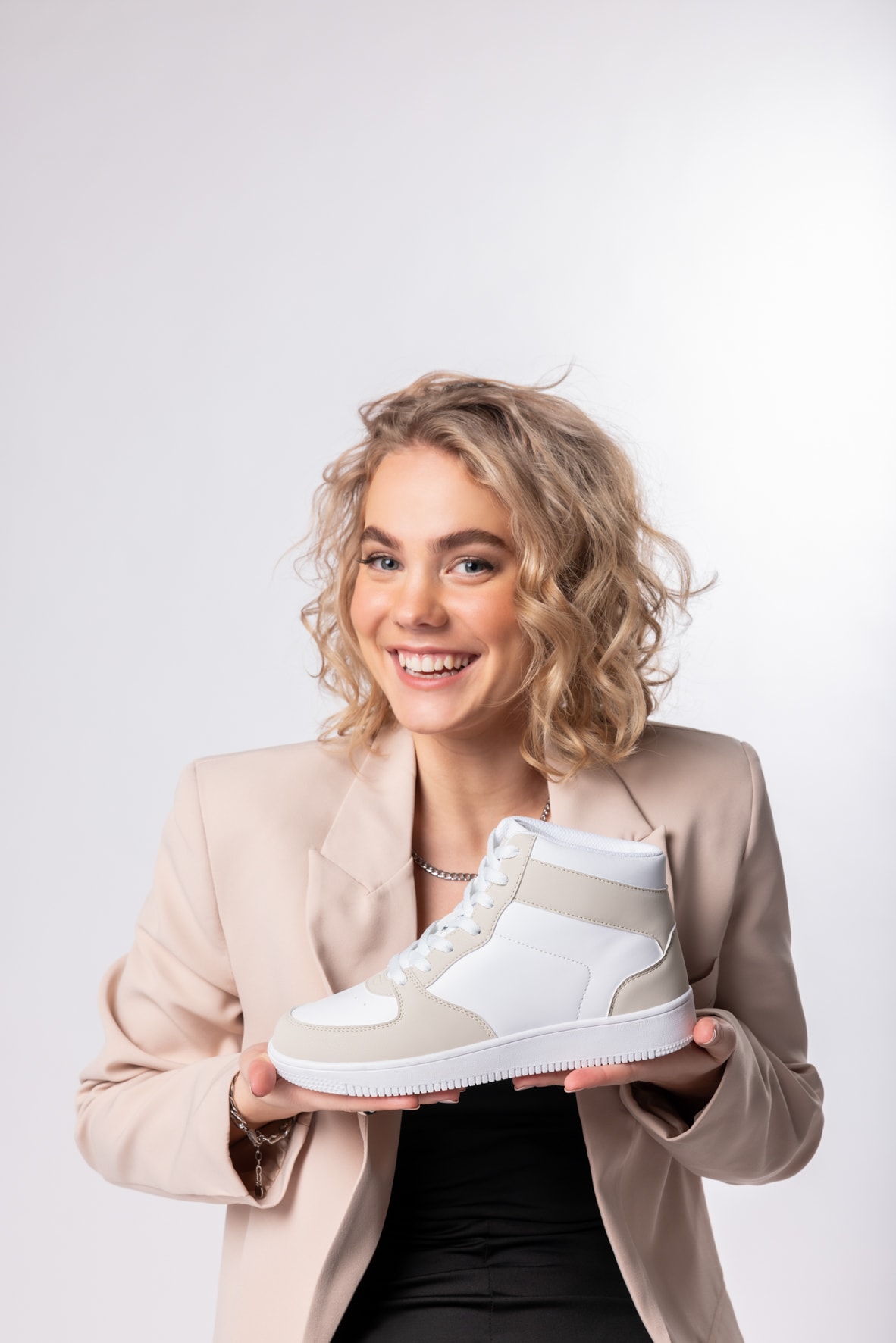 LEJON, Höga sneakers Beigea