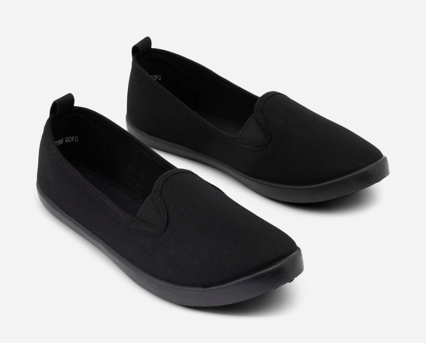 ALLEY, Tygskor Svarta