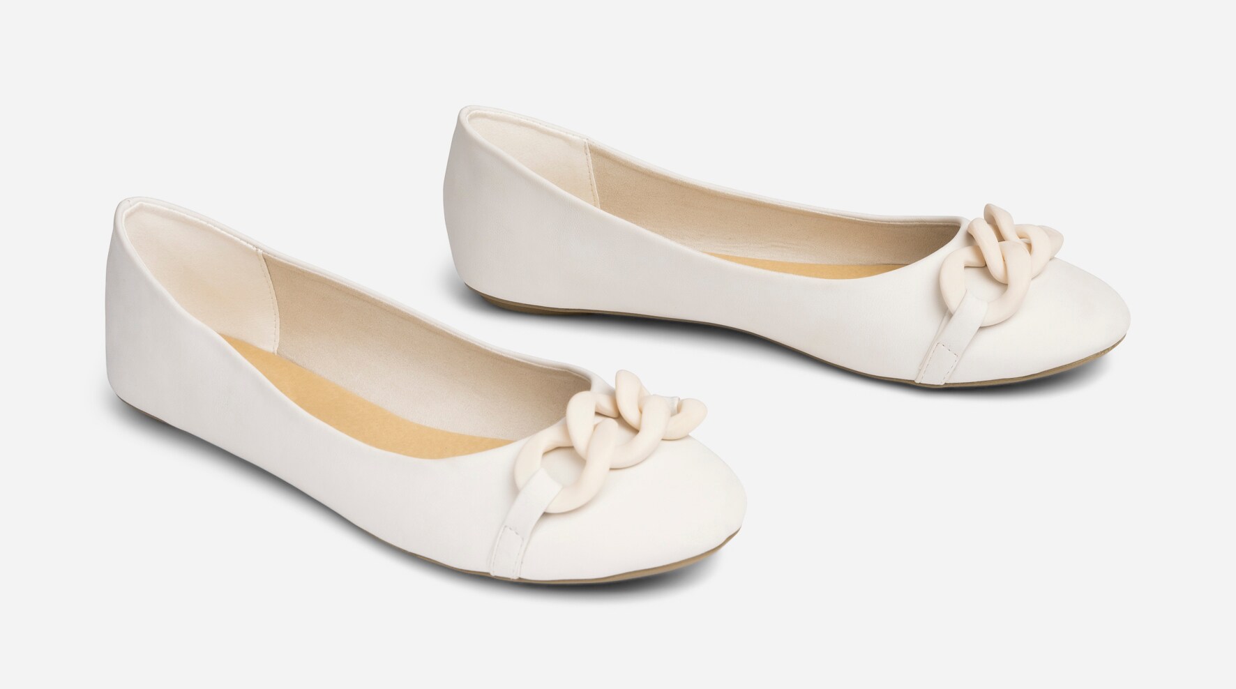 ALLEY, Ballerinaskor Vita