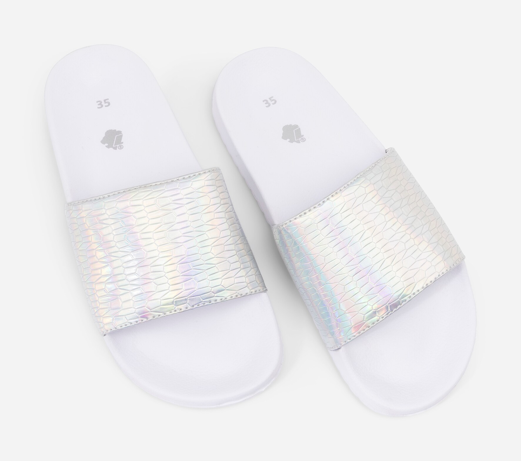 LEJON, Tofflor Metallfärgade