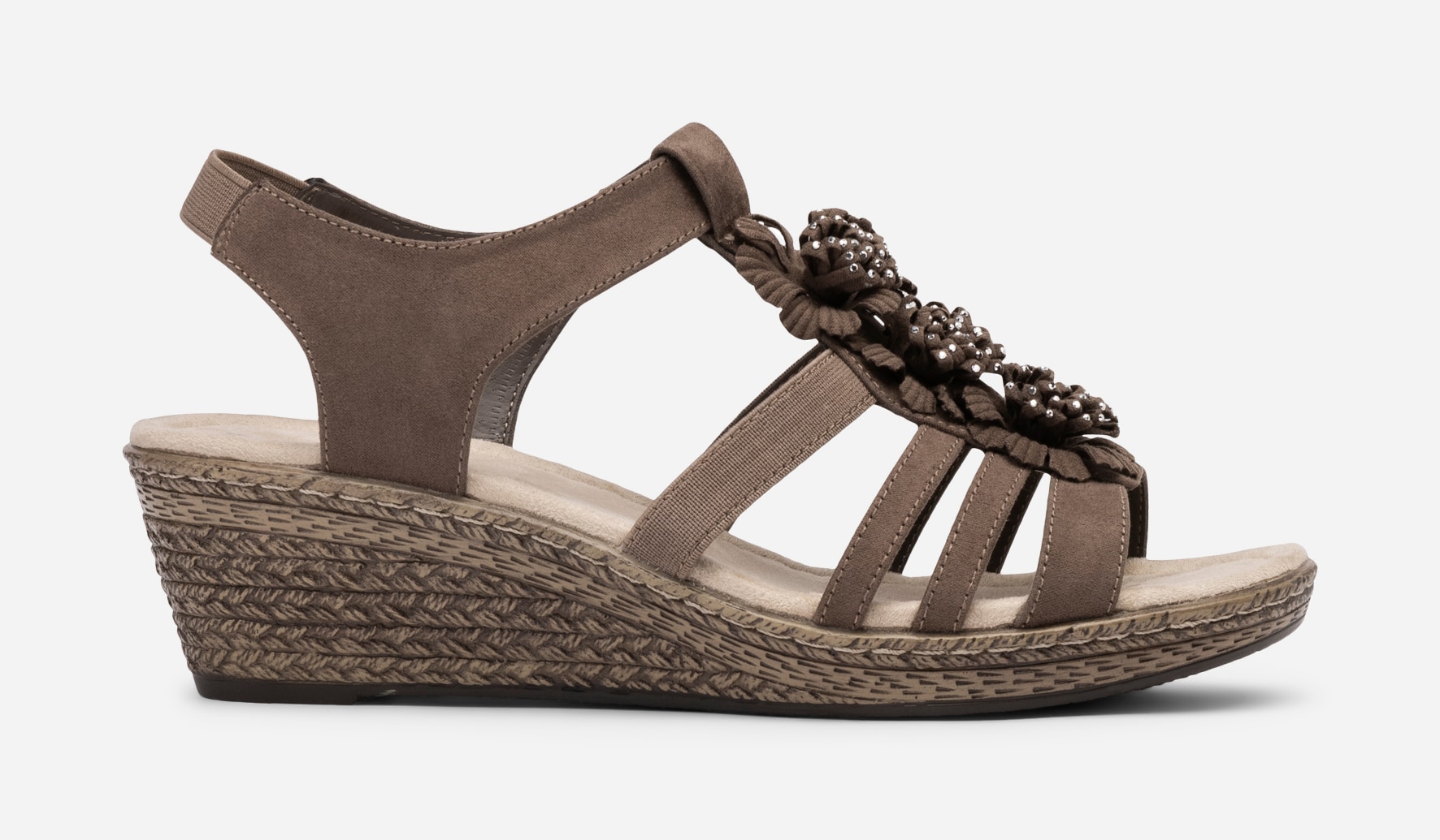 ALLEY COMFORT, Sandaletter med repsula Bruna