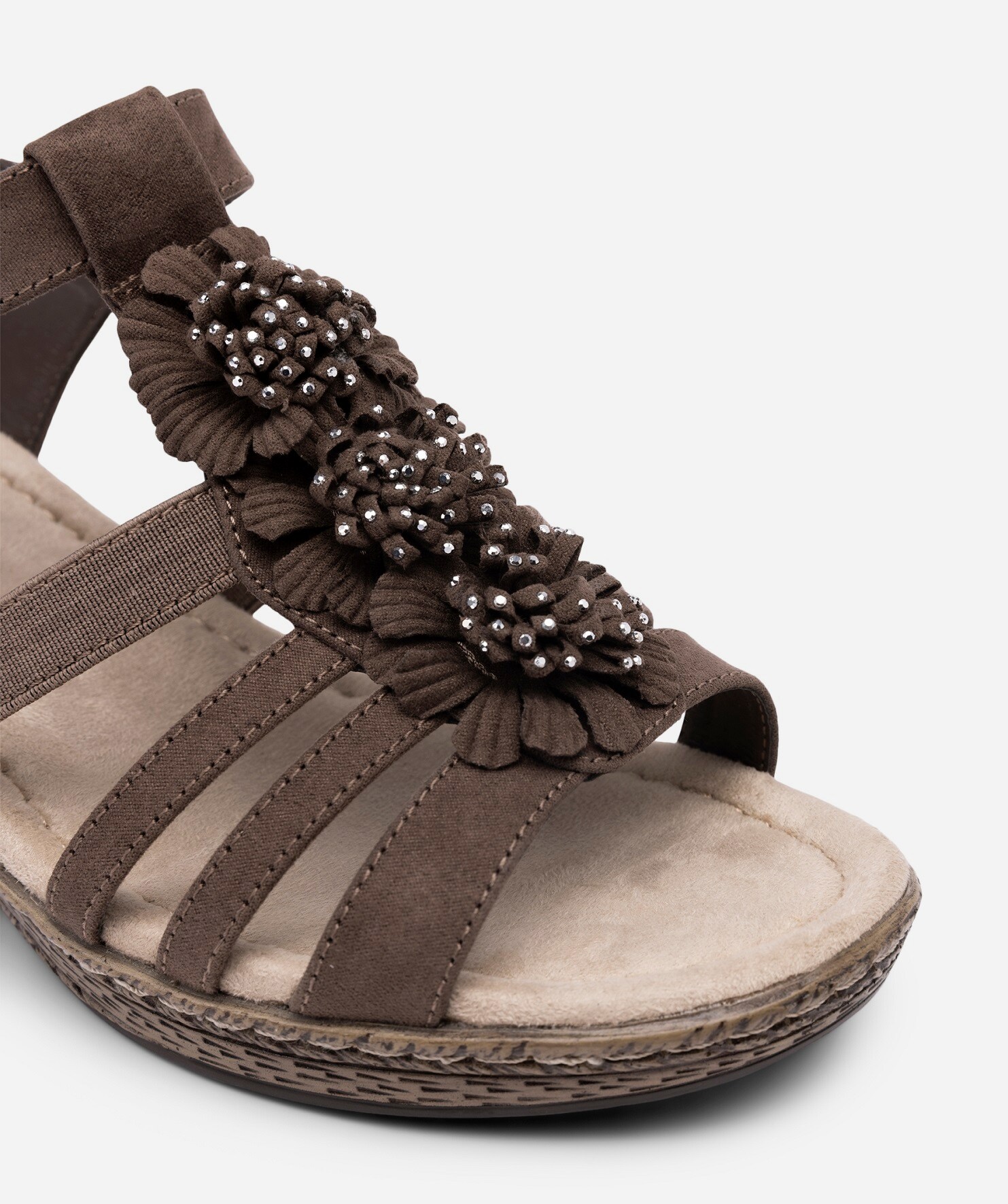 ALLEY COMFORT, Sandaletter med repsula Bruna