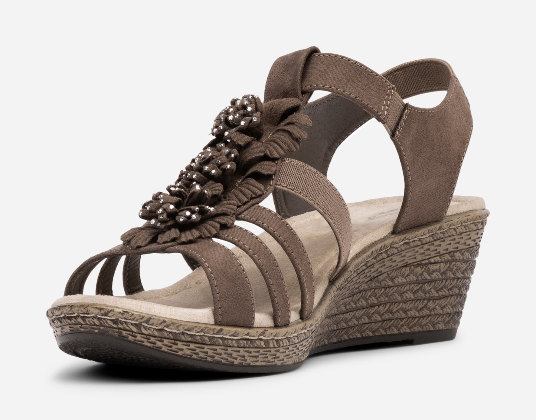 ALLEY COMFORT, Sandaletter med repsula Bruna