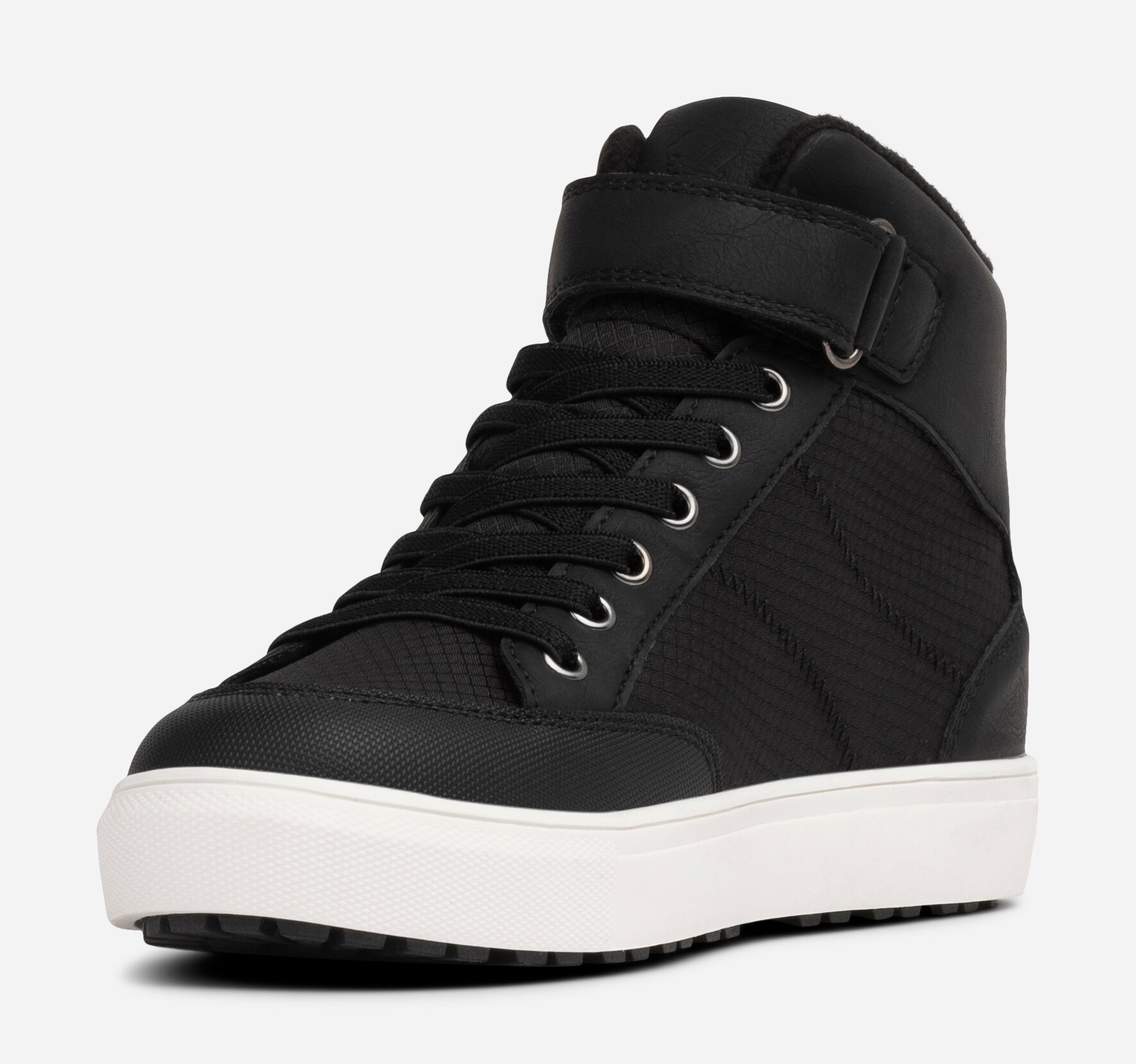 LEJON, Fleecefodrade höga sneakers waterproof Svarta