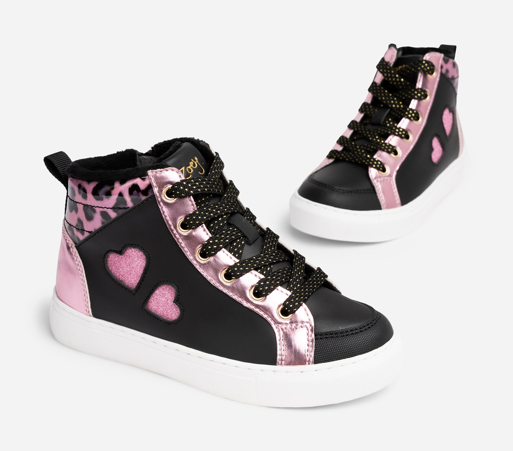 ZOEY, Varmfodrade sneakers Svarta