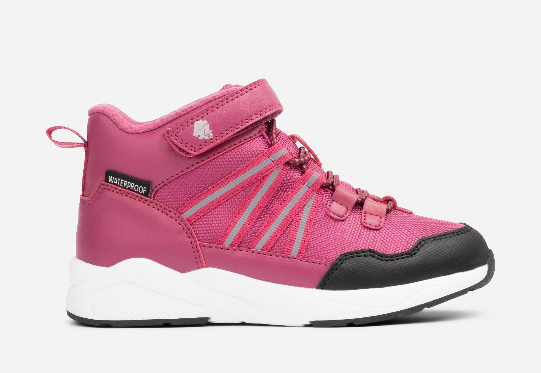 LEJON, Fleecefodrade höga sneakers waterproof Rosa