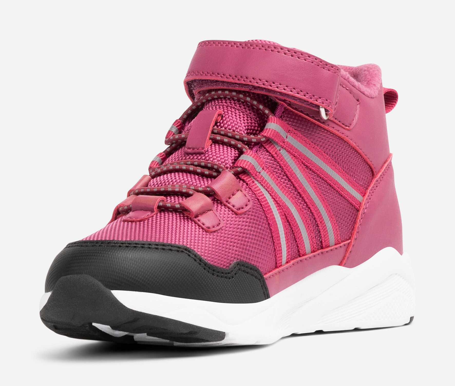 LEJON, Fleecefodrade höga sneakers waterproof Rosa