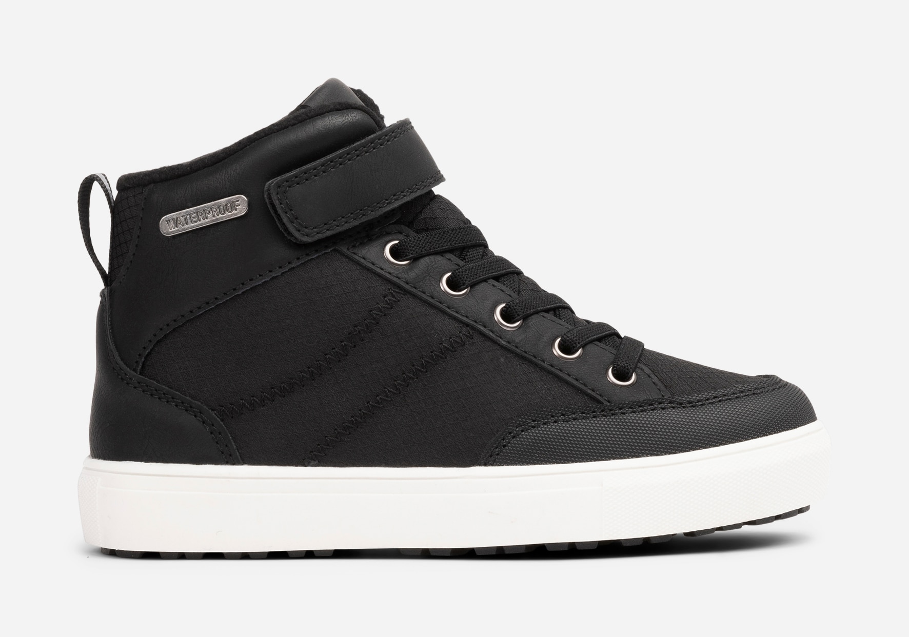LEJON, Fleecefodrade höga sneakers waterproof Svarta