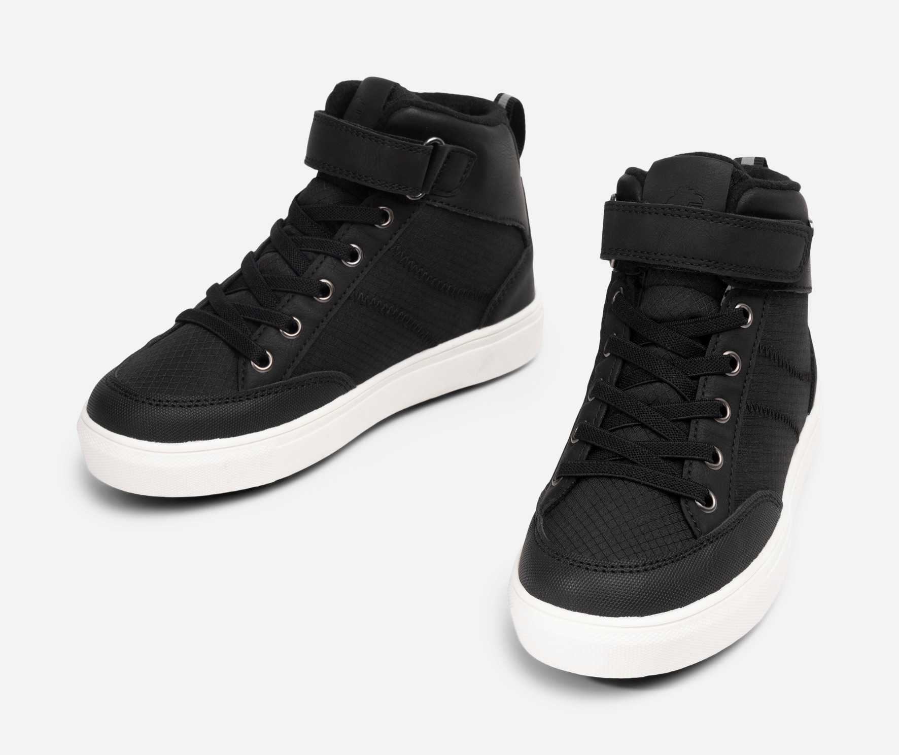 LEJON, Fleecefodrade höga sneakers waterproof Svarta