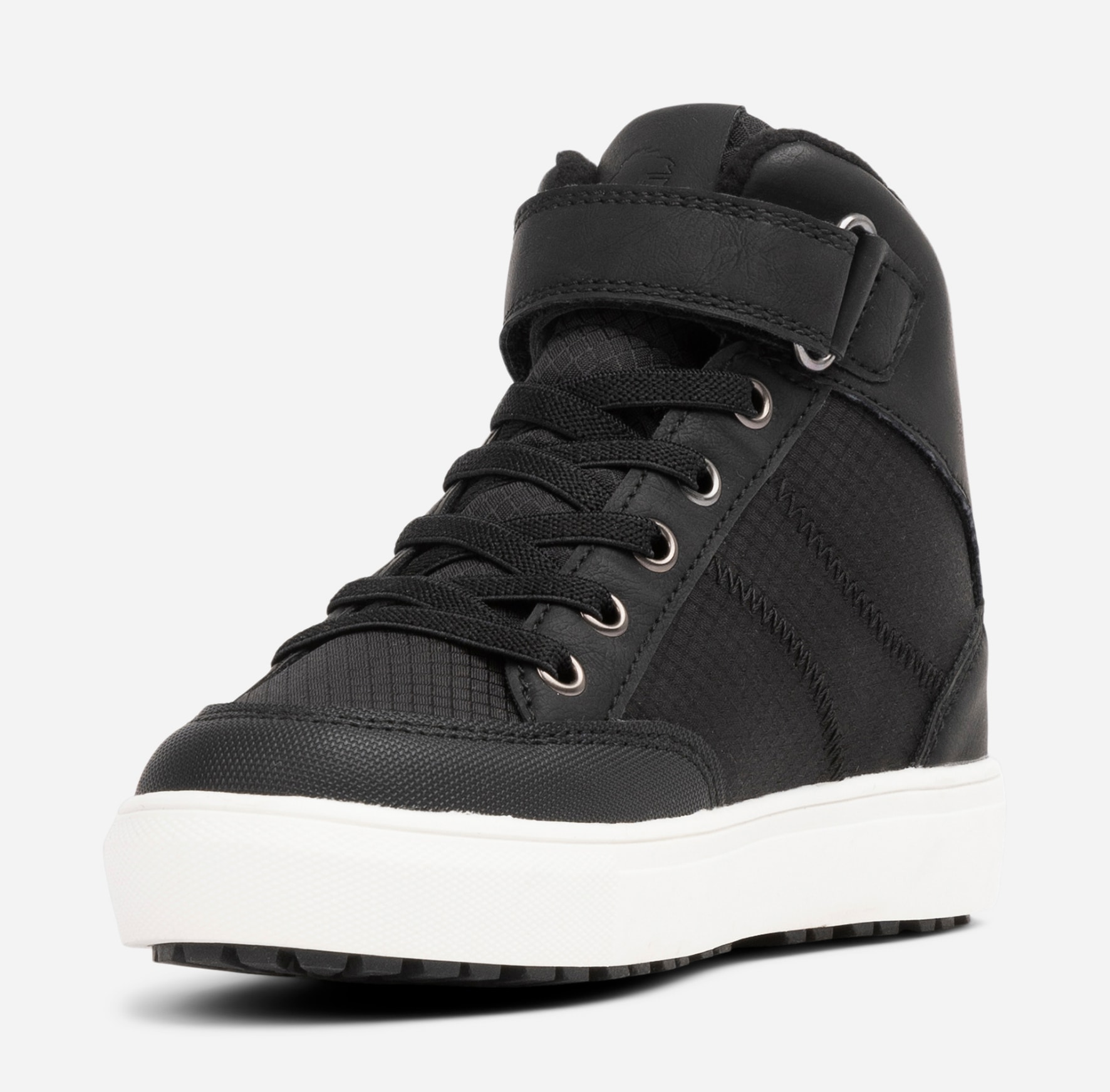 LEJON, Fleecefodrade höga sneakers waterproof Svarta