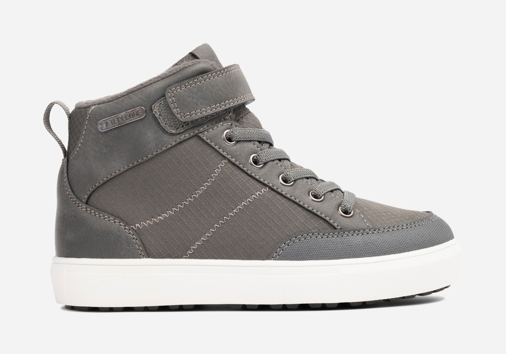 LEJON, Fleecefodrade höga sneakers waterproof Gråa