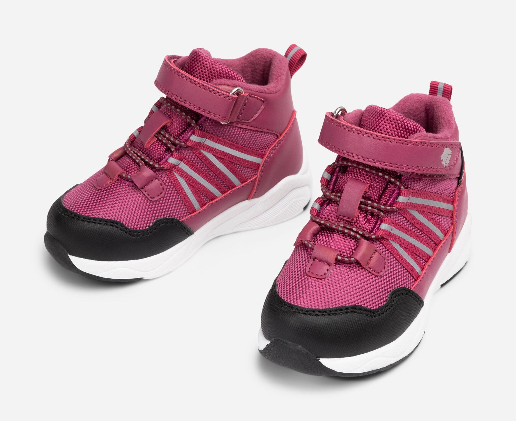 LEJON, Fleecefodrade höga sneakers waterproof Rosa