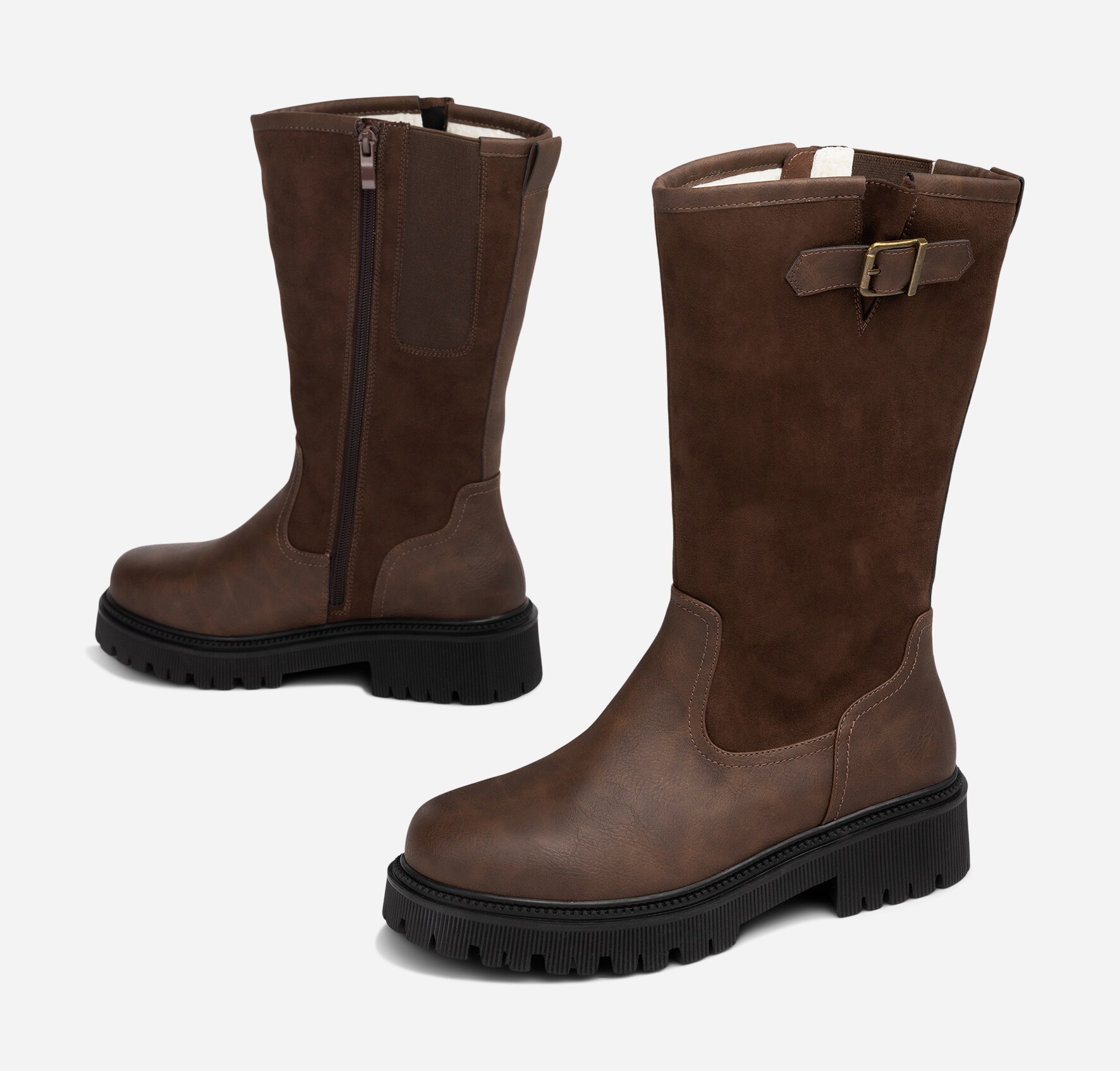 ALLEY, Varmfodrade stövlar Bruna