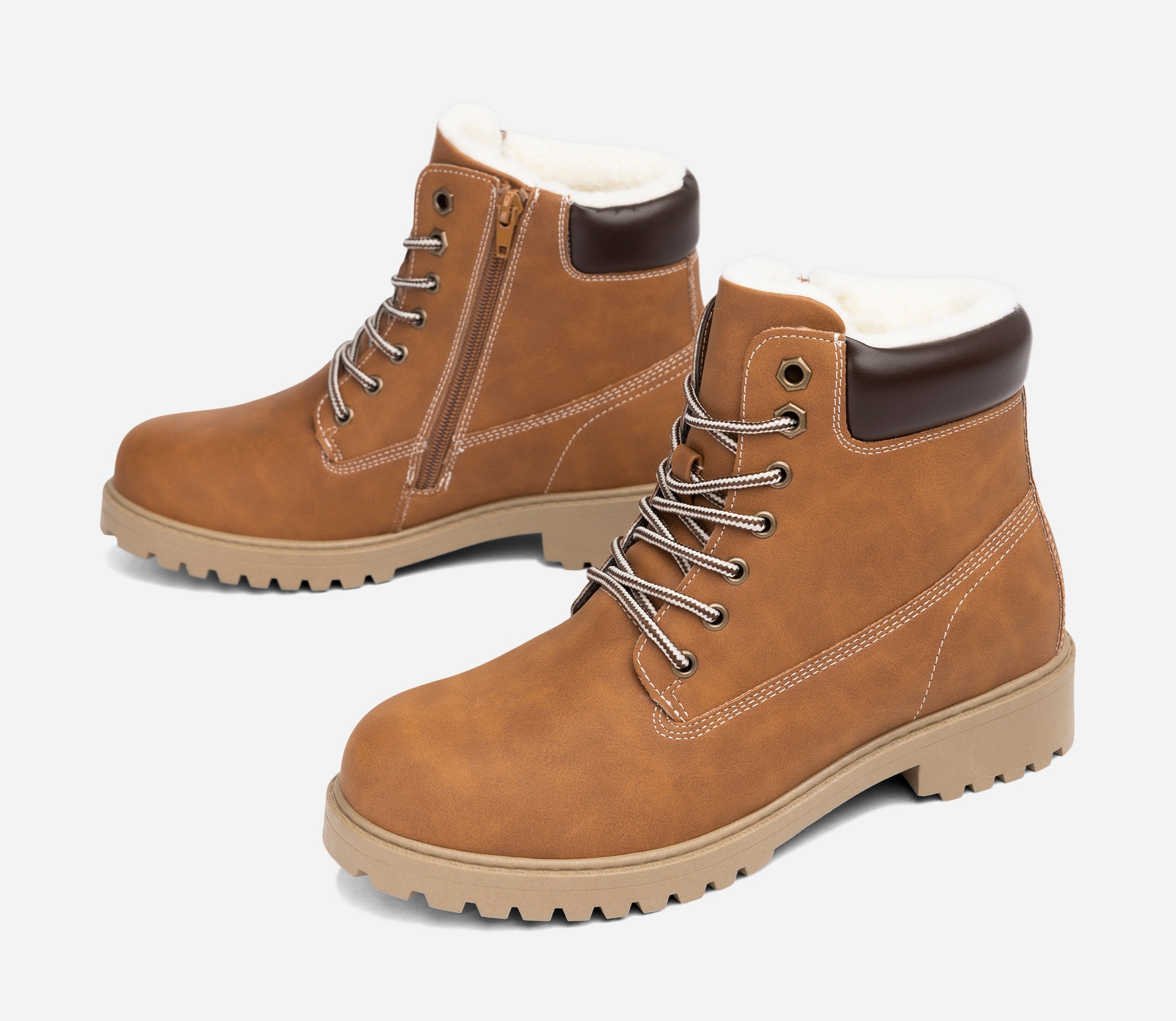 LEJON, Varmfodrade kängor Bruna