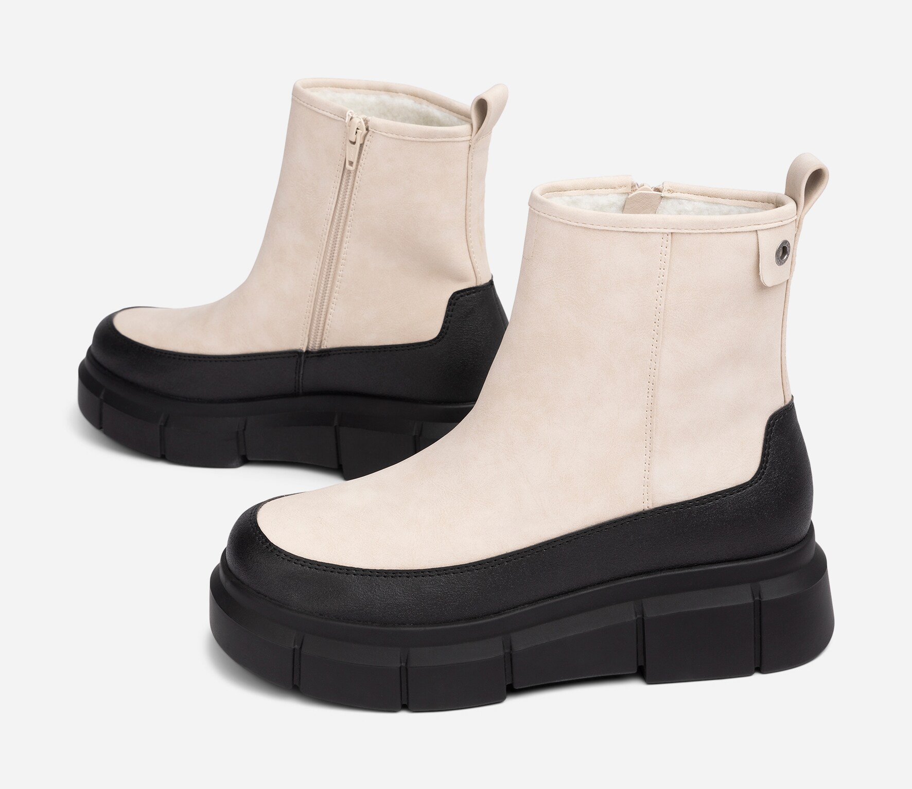 VOX, Varmfodrade boots Beigea