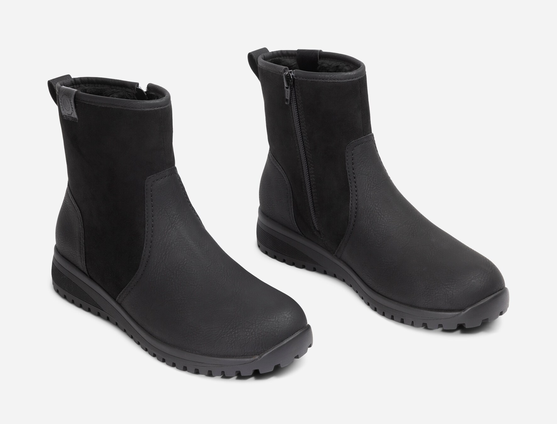 ALLEY COMFORT, Varmfodrade boots Svarta