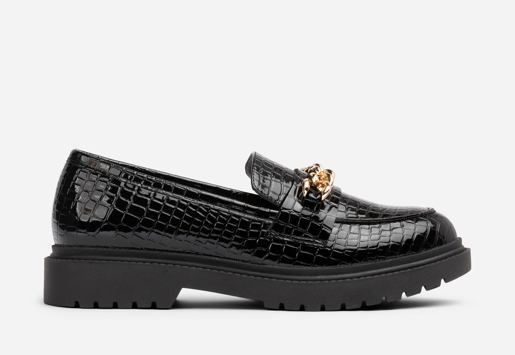 ALLEY COMFORT, Loafers med kedja Svarta