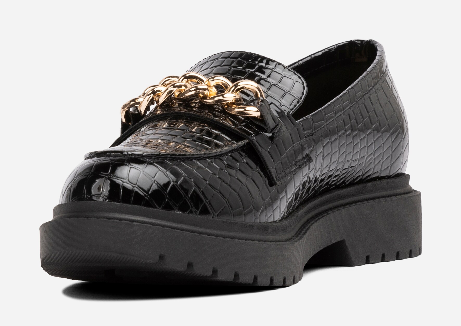 ALLEY COMFORT, Loafers med kedja Svarta