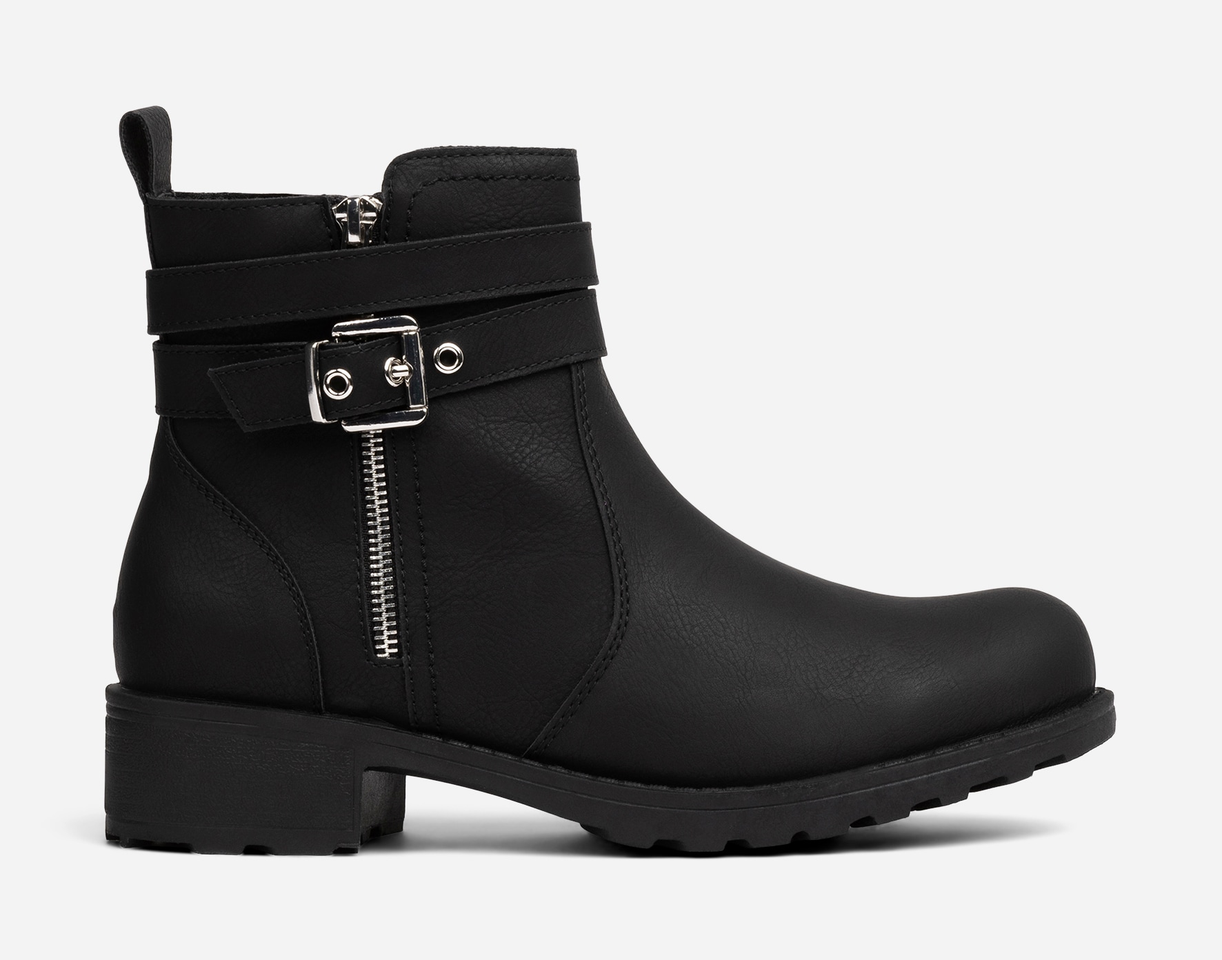 CLOU, Boots med spänne Svarta